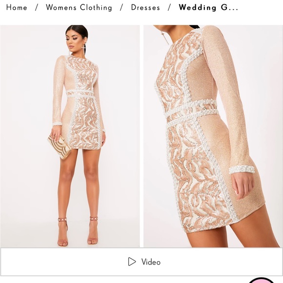 Pretty Little Things Selena Sequined Dress. NWT. NEVER WORN size 4 - Picture 2 of 8